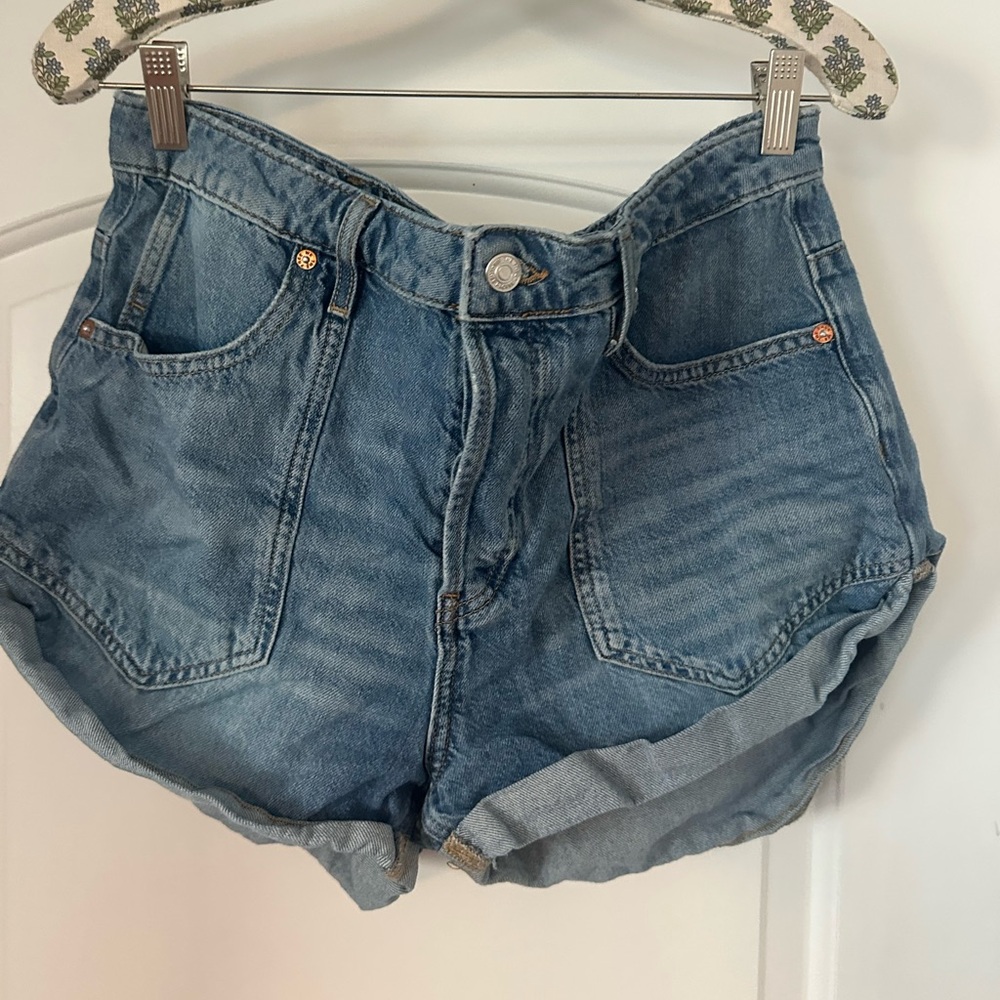 Free People
Beginners Luck Cotton Cuffed Shorts